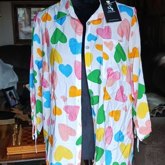 Alison Sheri designer blouse size large new with tags - Picture 1 of 7